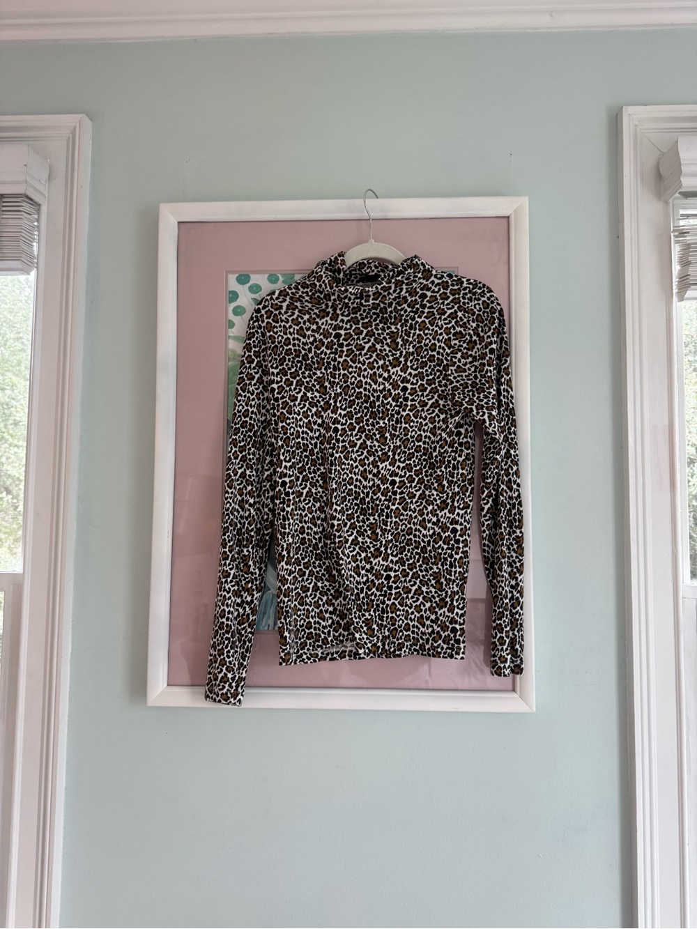 J. Crew Leopard Print Long Sleeve Top - Brown and Black